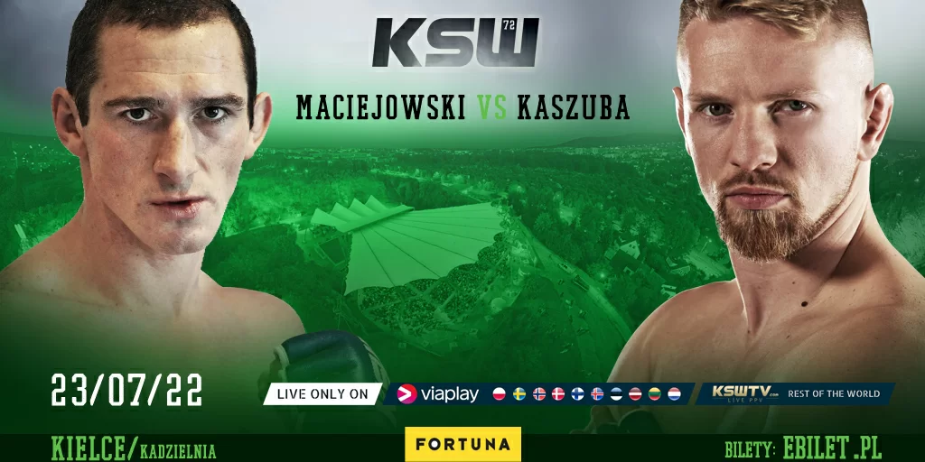 Maciejowski i Kaszuba otworzą galę KSW 72