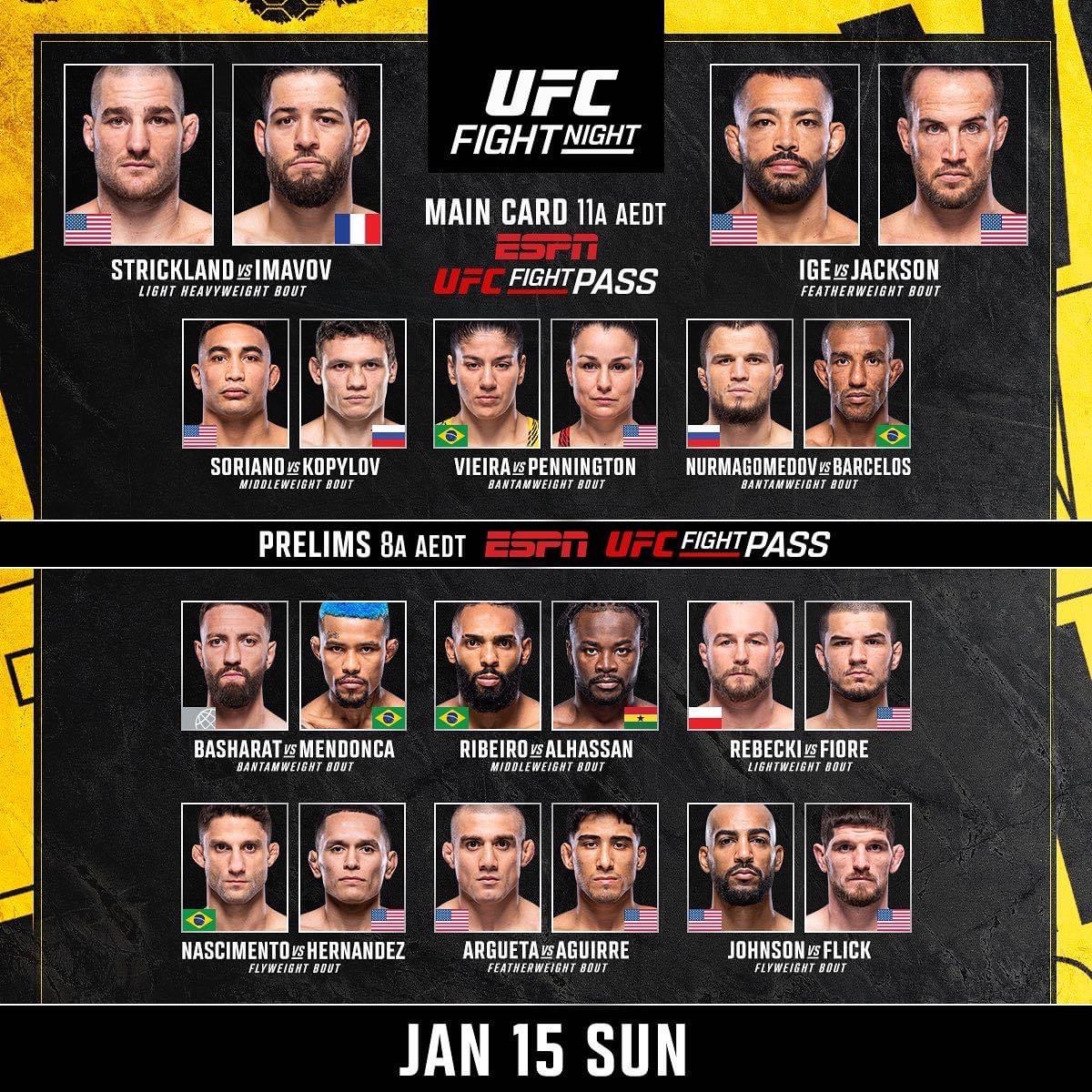 UFC Vegas 67: Prezentujemy fight card gali