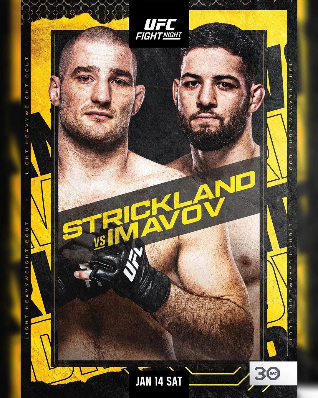 UFC Vegas 67: W walce wieczoru Strickland vs Imavov