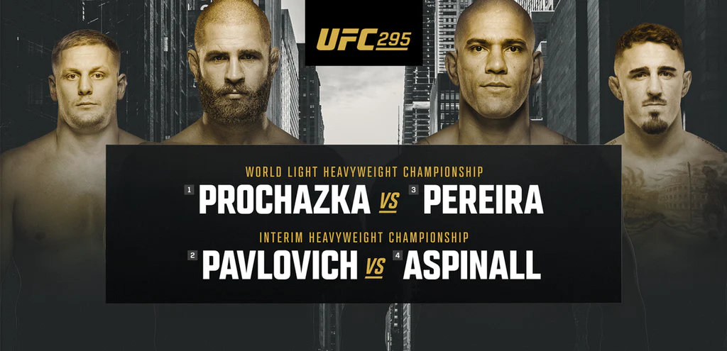 UFC 295: Prochazka vs Pereira | WYNIKI NA ŻYWO OD GODZ. 00:00