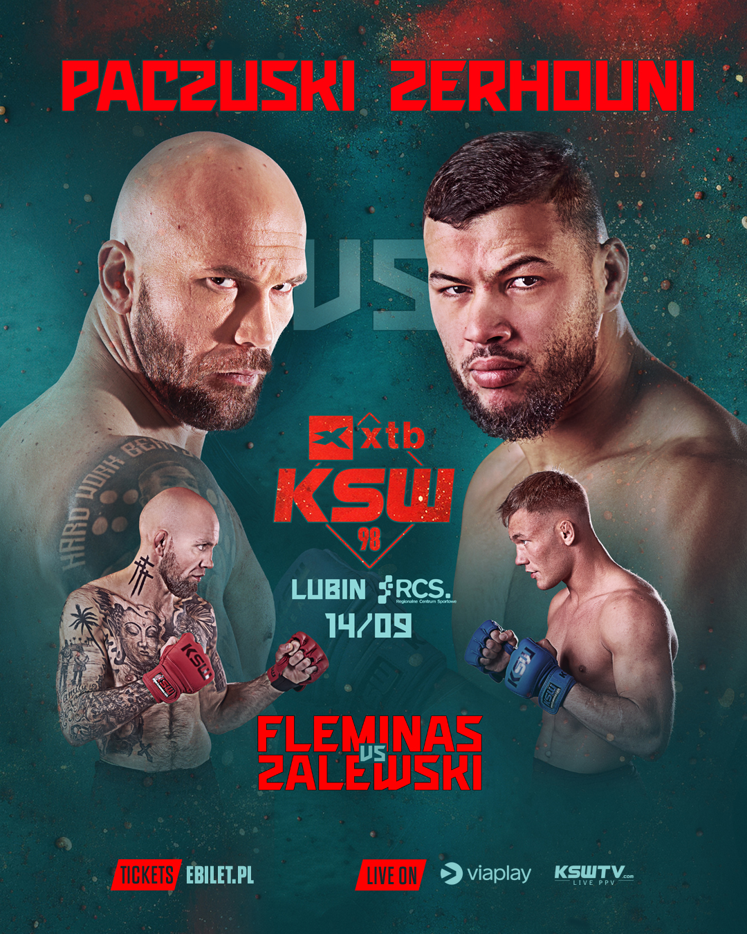 KSW 98: Paczuski vs Zerhouni | WYNIKI NA ŻYWO