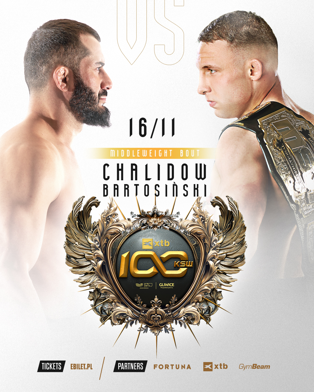 KSW 100: Legenda kontra Mistrz! Superfight Chalidow vs Bartosiński walką wieczoru