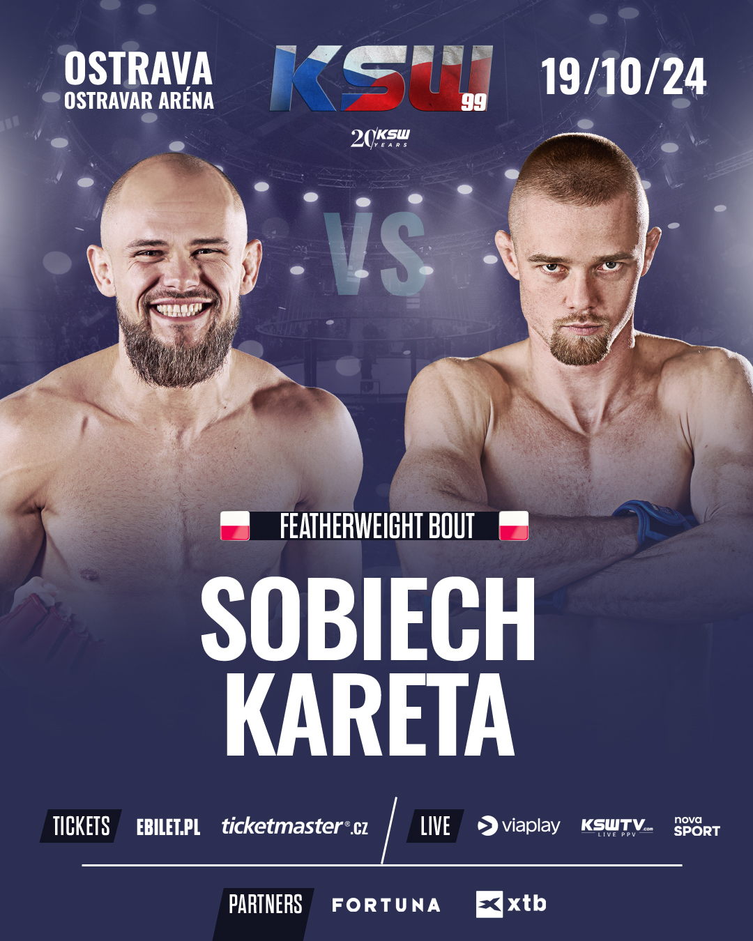 KSW 99: Michał Sobiech zmierzy się z Dawidem Karetą w Czechach