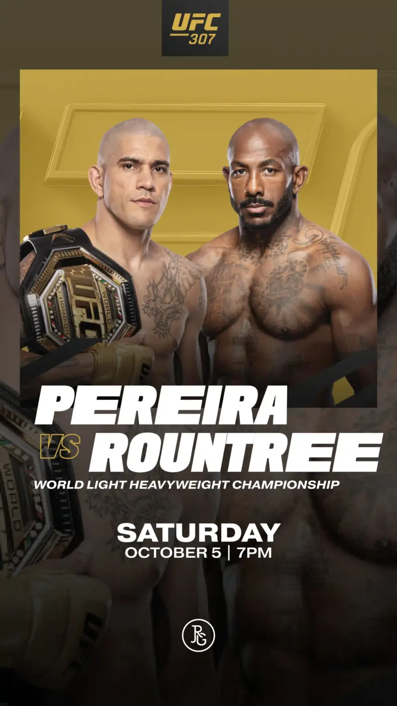 UFC 307 Pereira vs Rountree