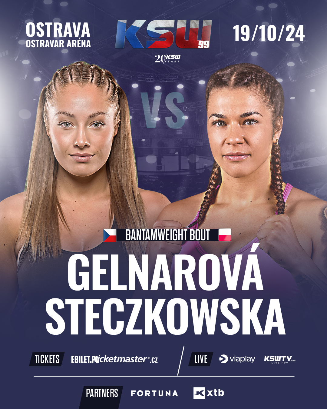 KSW 99: Dominika Steczkowska rywalką Hanki Gelnarovej na gali w Ostrawie