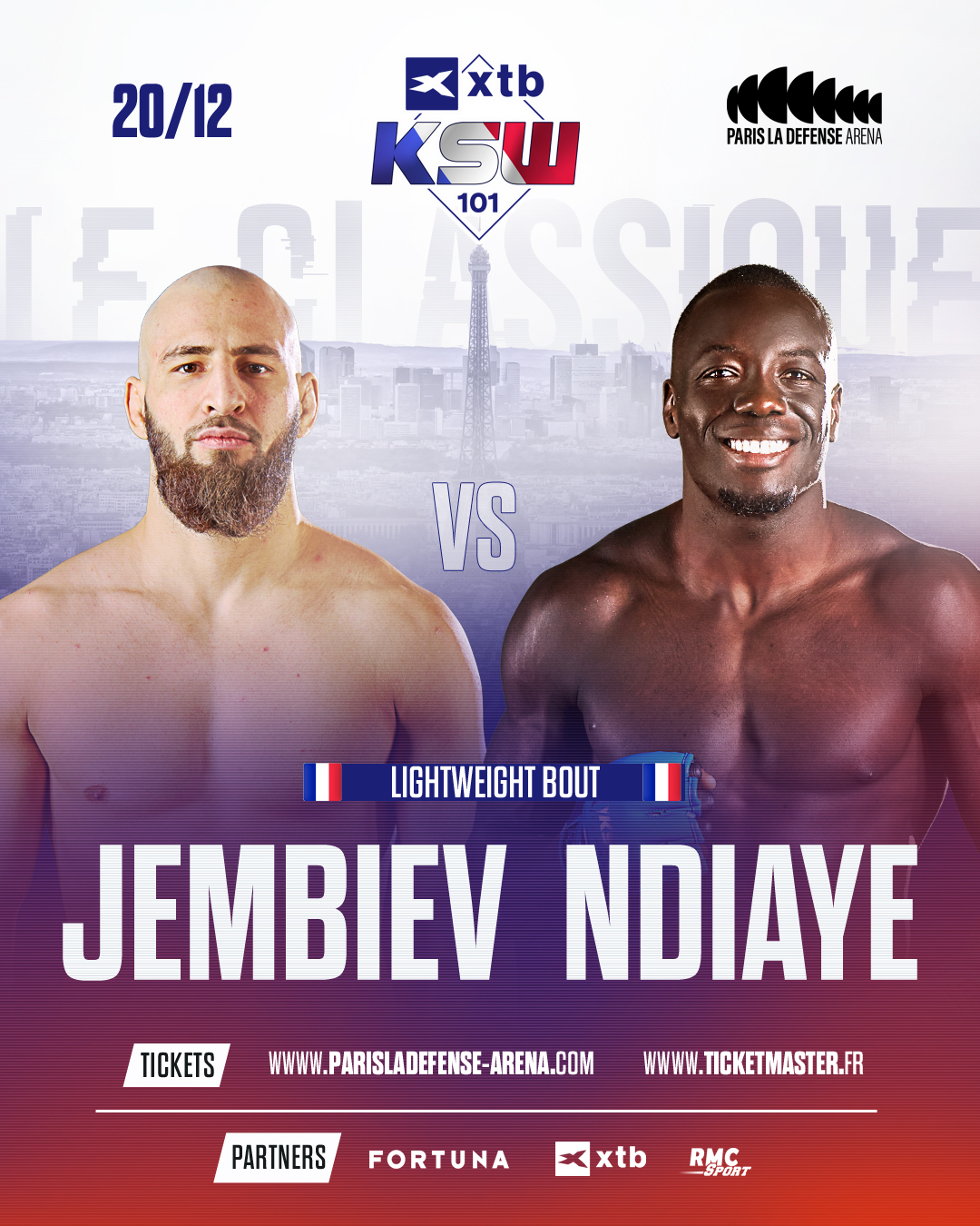 KSW 101: Ramzan Jembiev rywalem Ndiaye na gali KSW w Paryżu