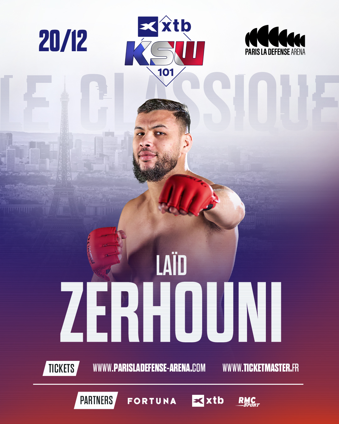 KSW 101: Laïd Zerhouni zawalczy podczas gali KSW w Paryżu