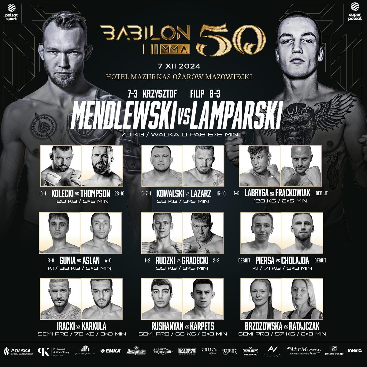 Babilon MMA 50 Medlewski Lamparski