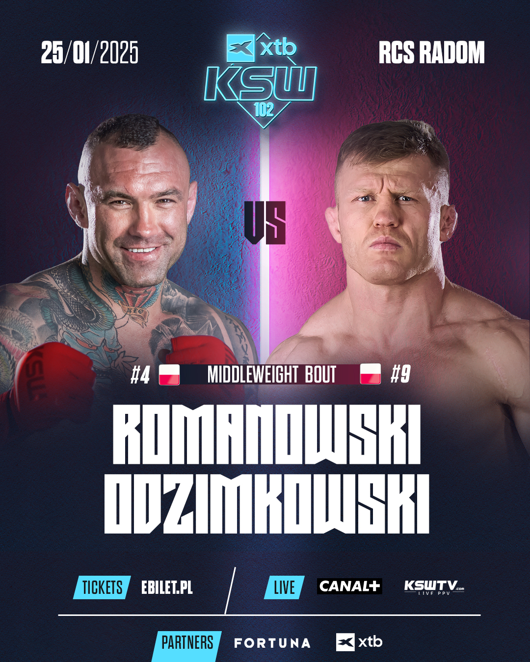 KSW 102 Romanowski Odzimkowski