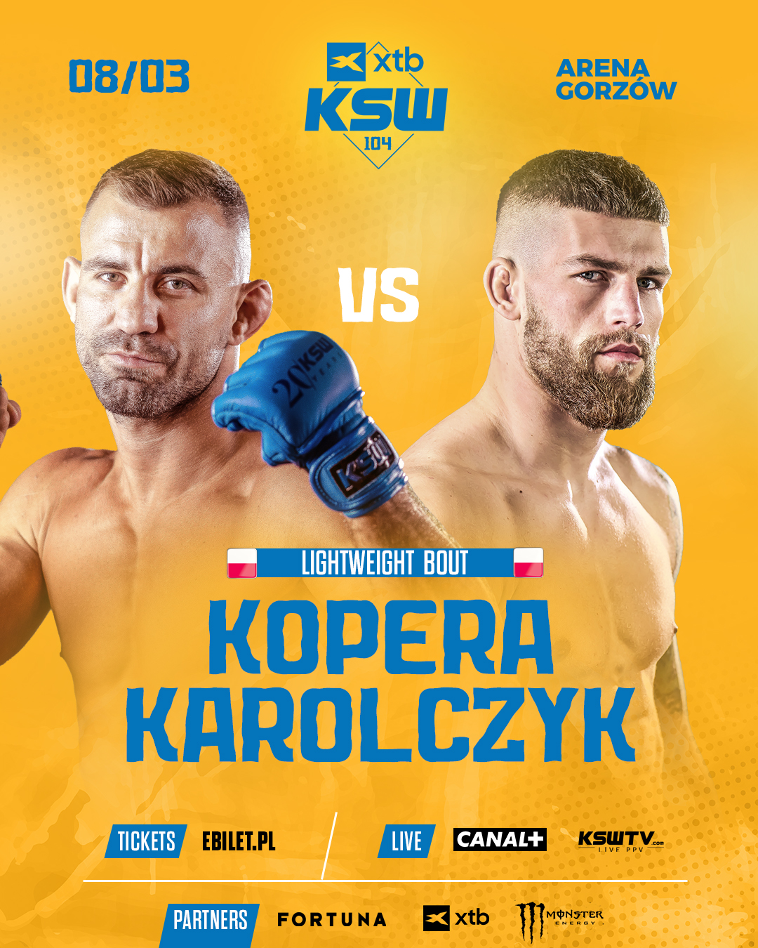 KSW 104: Bartłomiej Kopera zmierzy się z Szymonem Karolczykiem