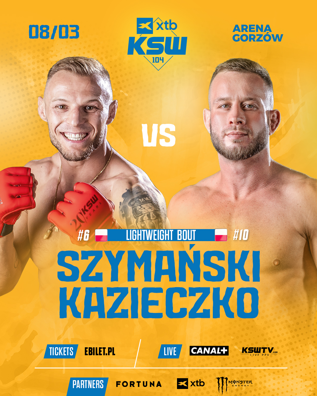 KSW 104 Szymanski Kazieczko