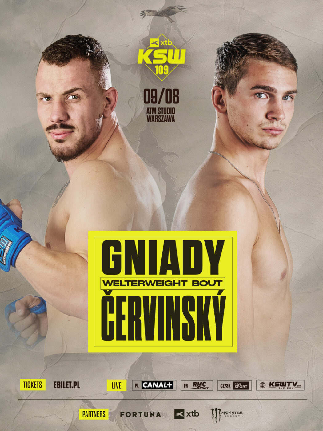 Viktor Červinský z nowym rywalem na galę KSW 109