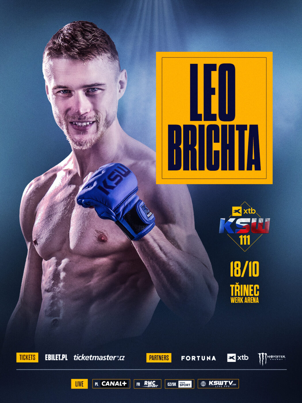 Leo Brichta powróci do klatki podczas gali KSW 111 w Czechach