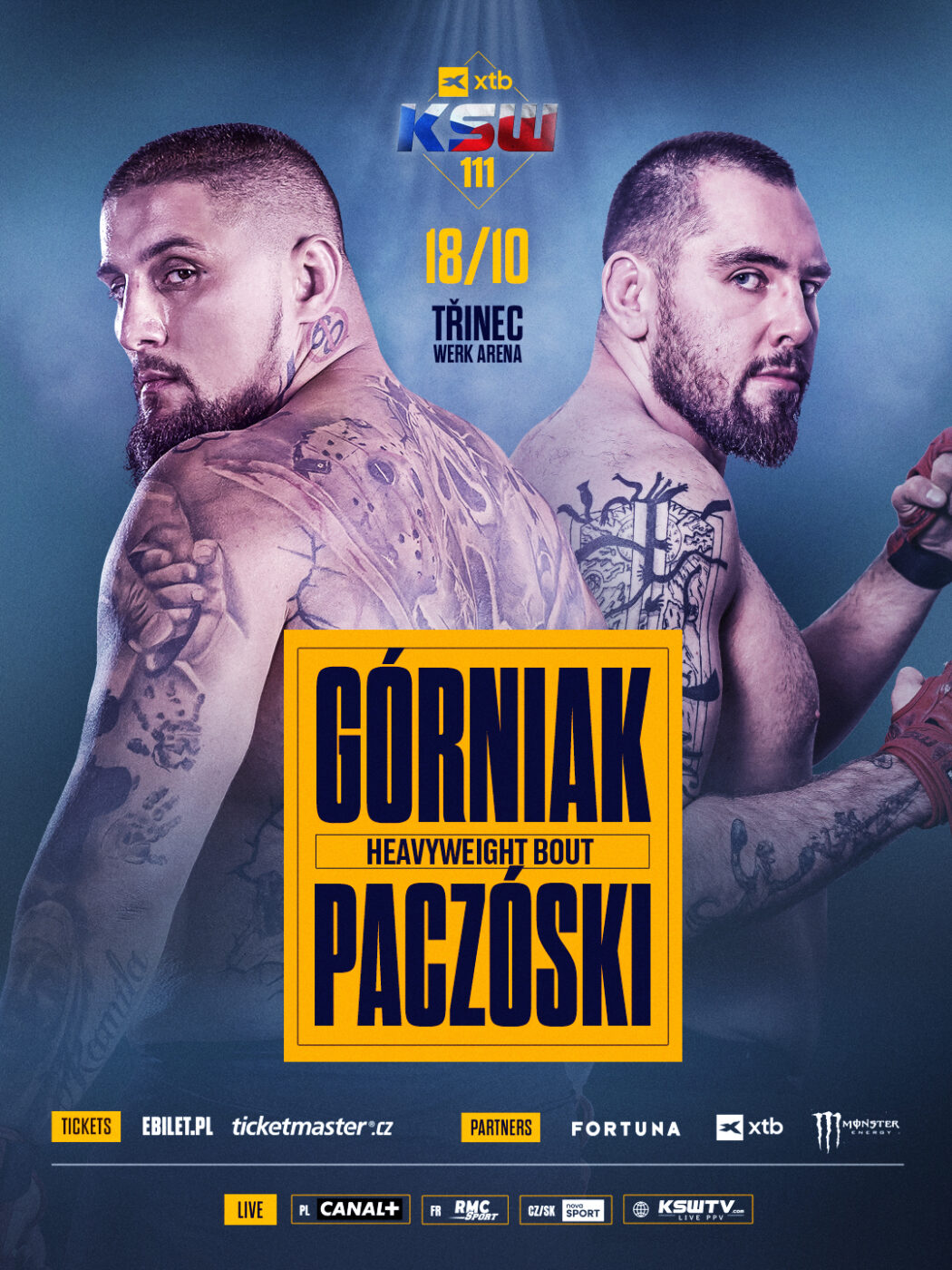 Pojedynek w królewskiej kategorii wagowej dodany do karty walk KSW 111 w Czechach