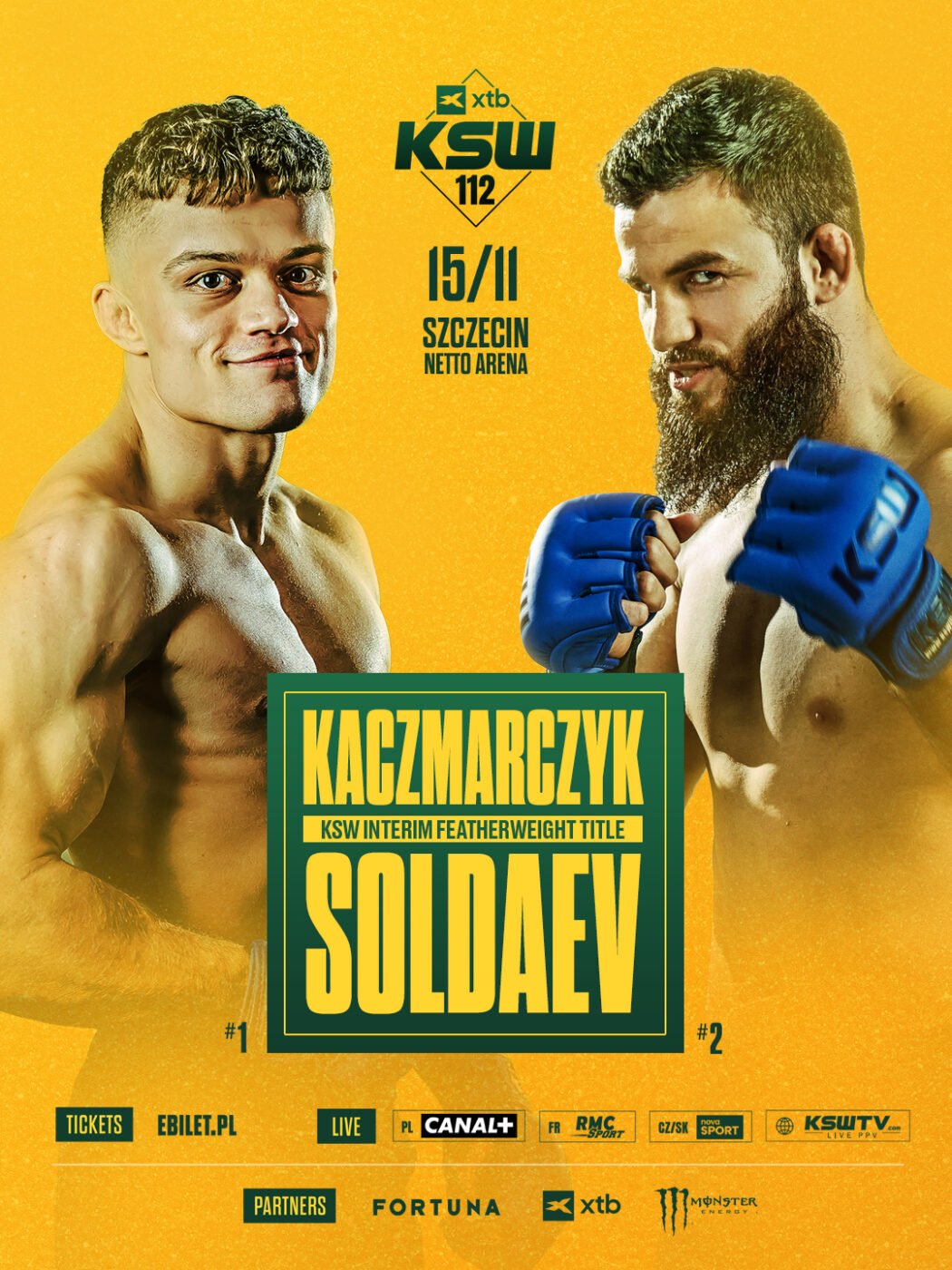 KSW wraca do Szczecina! Pas mistrzowski na szali podczas KSW 112