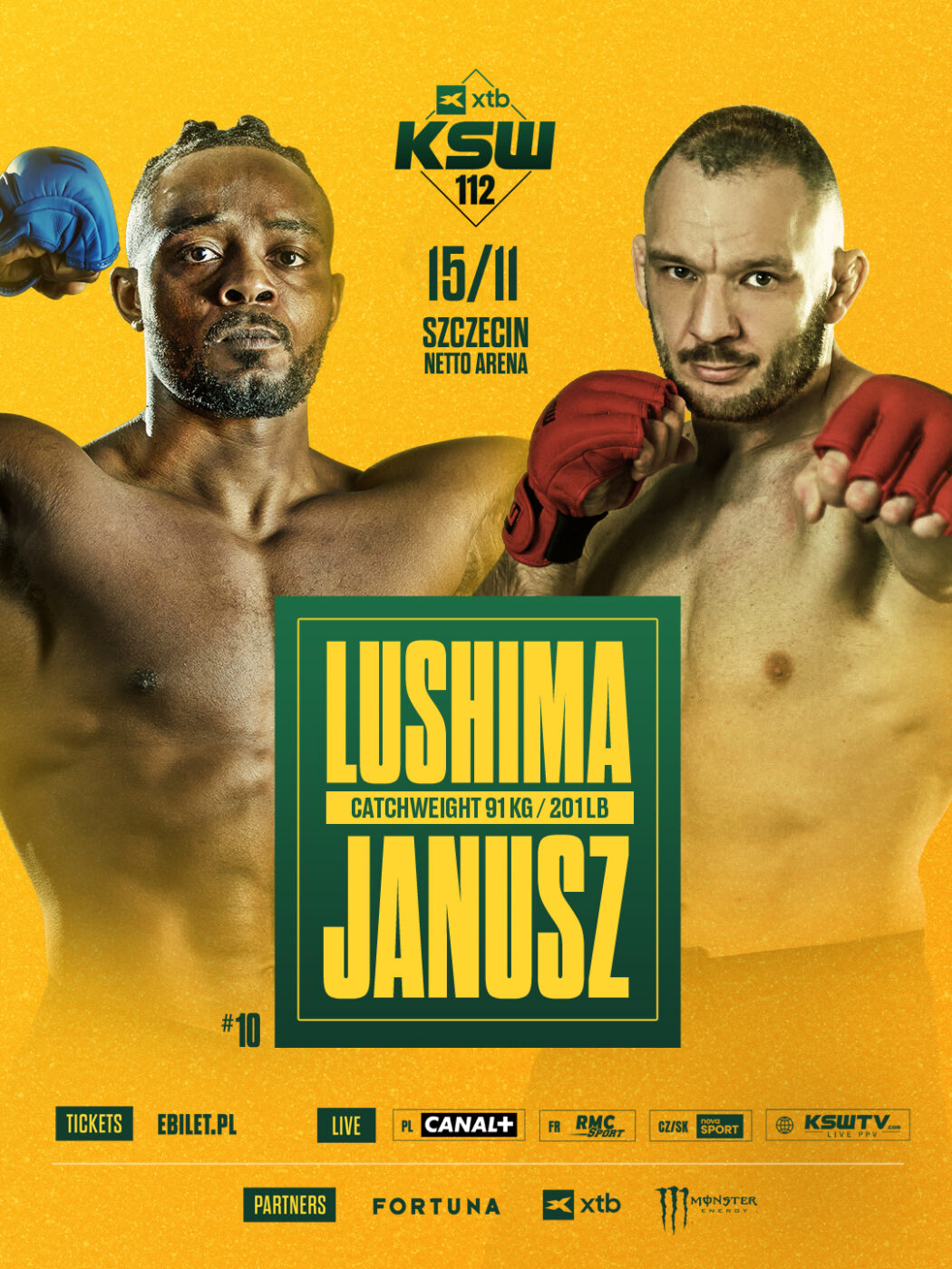 Cedric Lushima rywalem Wojciecha Janusza na gali KSW 112