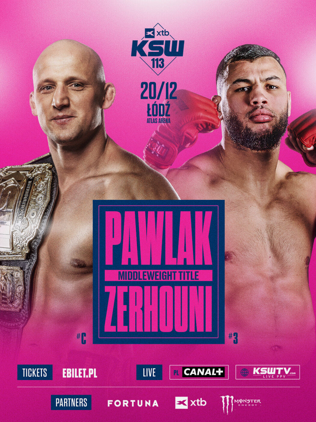 Pawlak vs. Zerhouni! Mistrzowskie zderzenie na gali KSW 113 w Łodzi