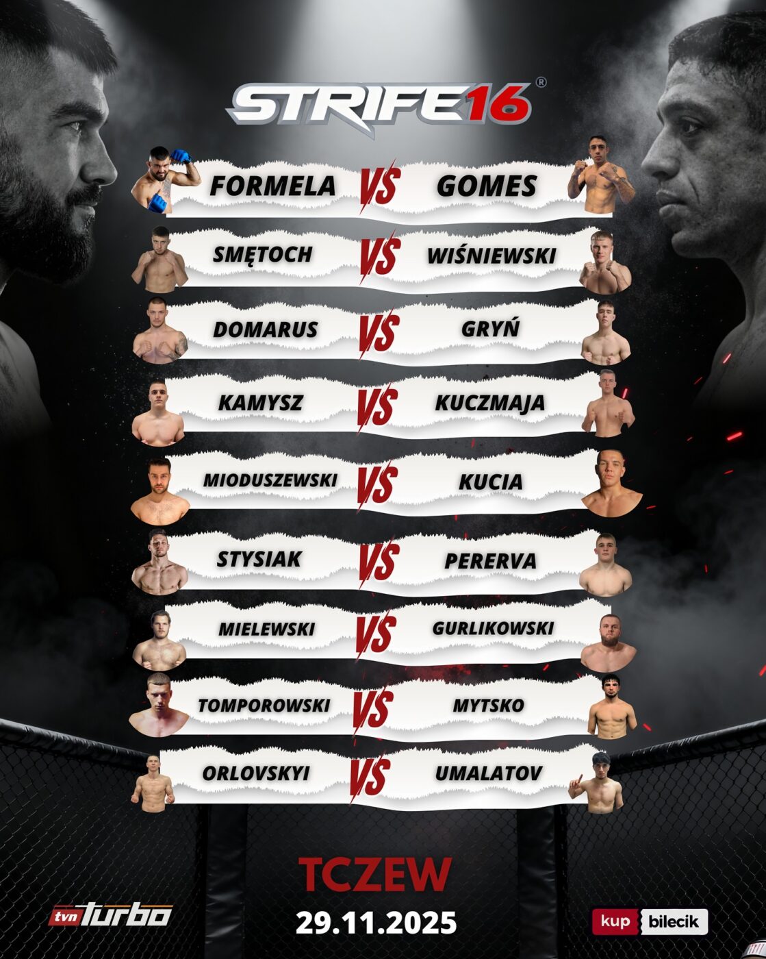 STRIFE 16: Formela vs Gomes | WYNIKI NA ŻYWO