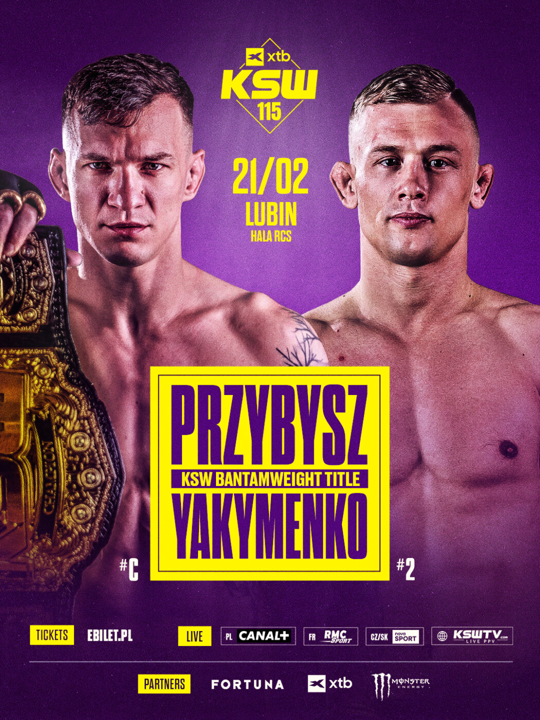 Przybysz vs. Yakymenko! Starcie o pas walką wieczoru gali KSW 115