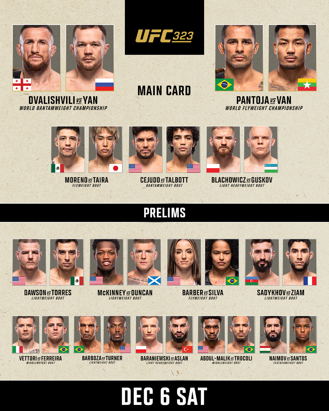 UFC 323: Dvalishvili vs Yan 2 | WYNIKI NA ŻYWO