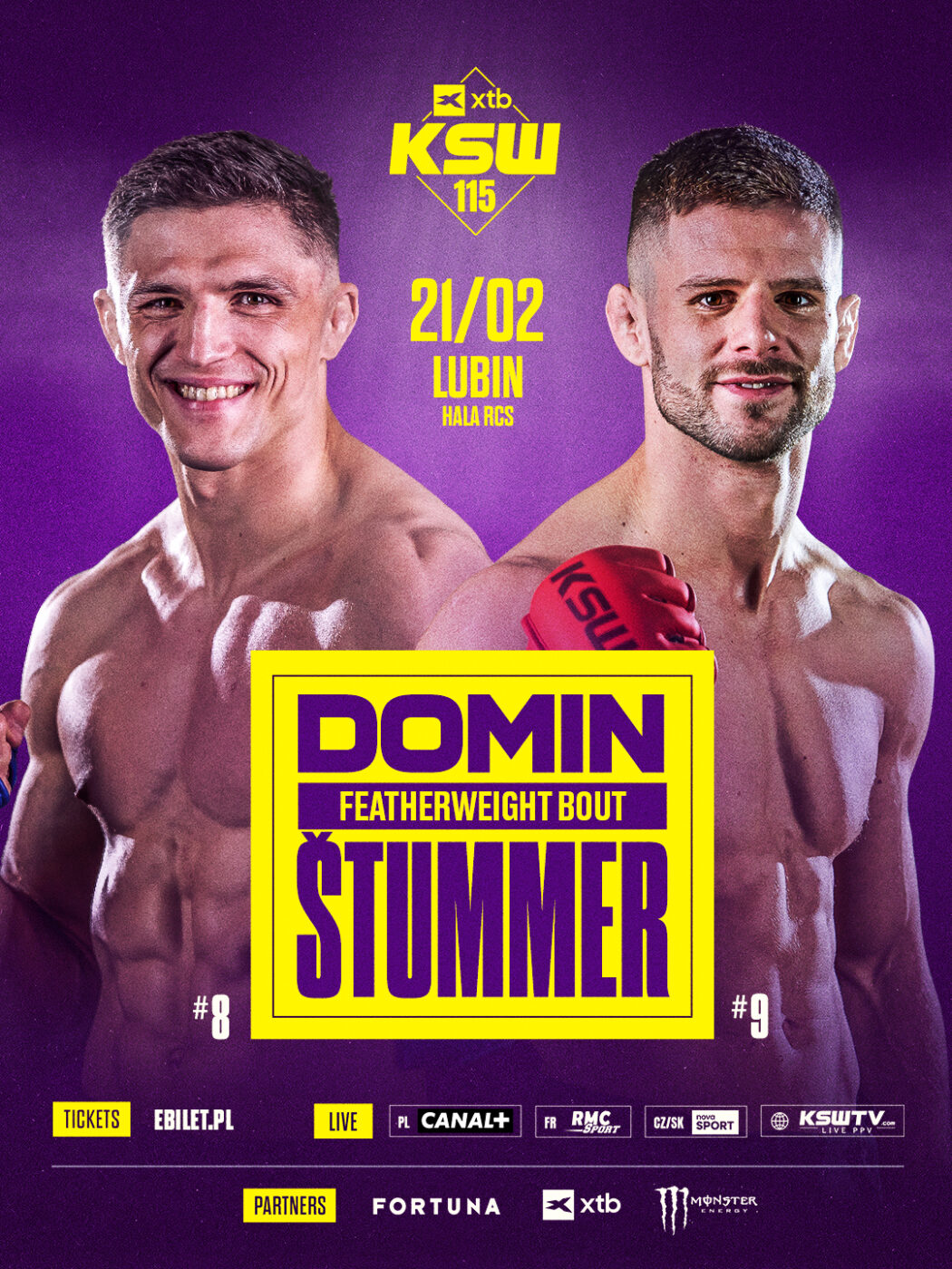 Michał Domin zmierzy się z Josefem Štummerem na gali KSW 115