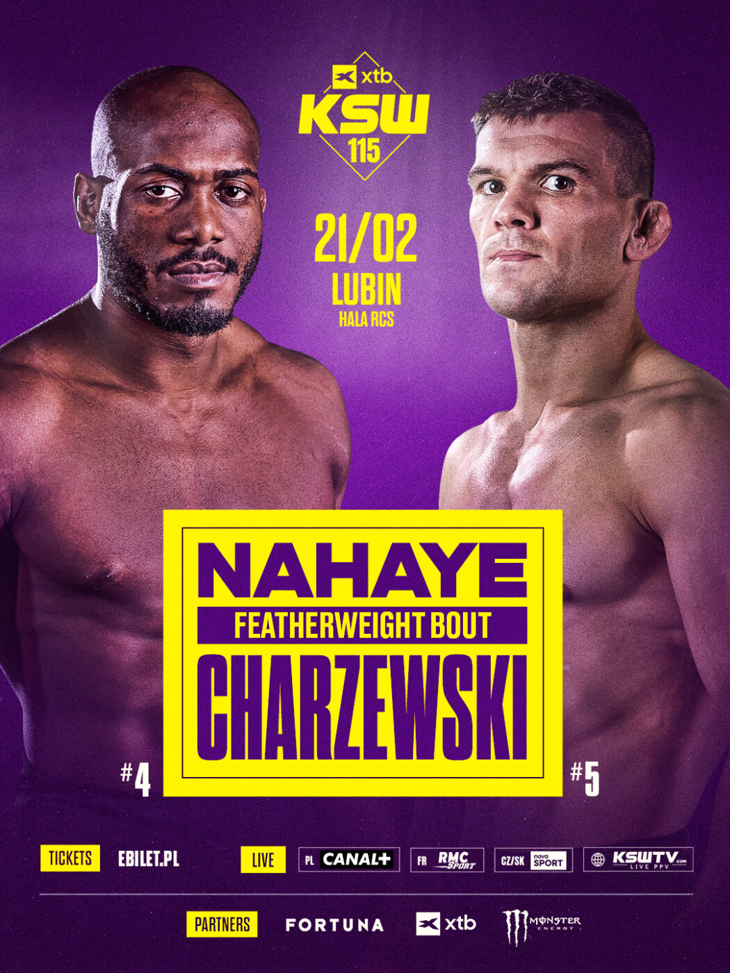 Starcie czołowych piórkowych na gali KSW 115