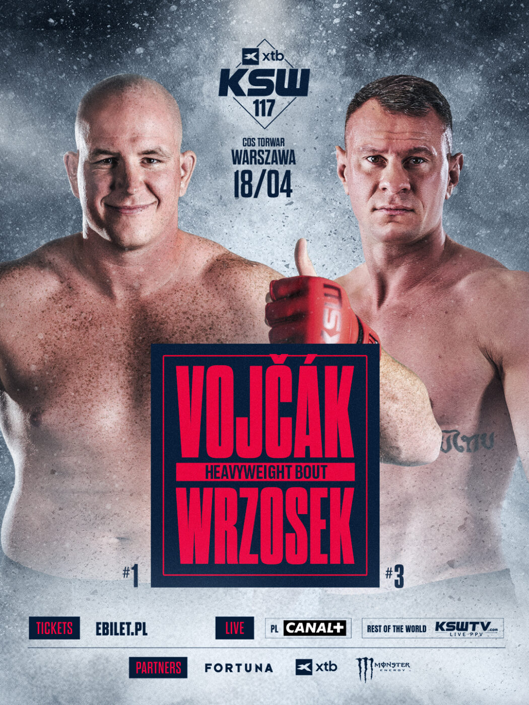 Vojčák vs. Wrzosek! Potężne zderzenie w czubie wagi ciężkiej na KSW 117