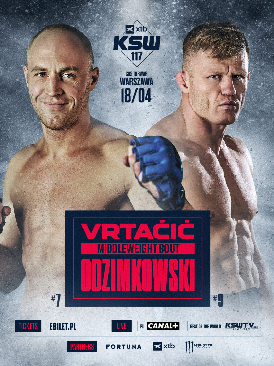 Vrtačić vs. Odzimkowski. Wyczekiwane starcie odbędzie się na gali KSW 117