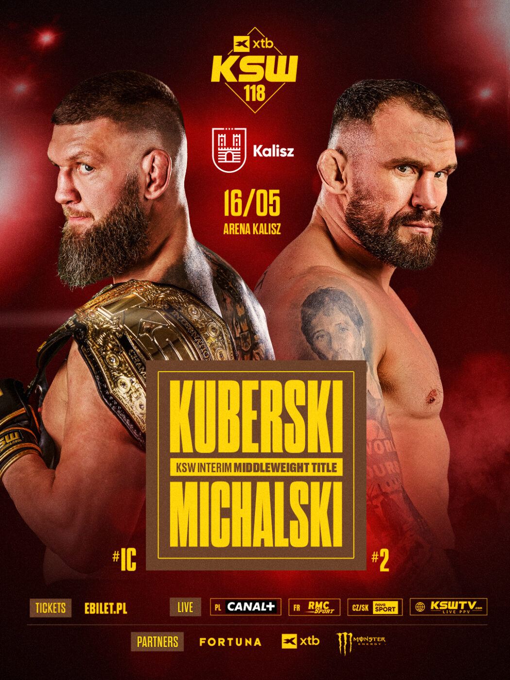Kuberski vs. Michalski! Starcie o pas walką wieczoru gali KSW 118 w Kaliszu