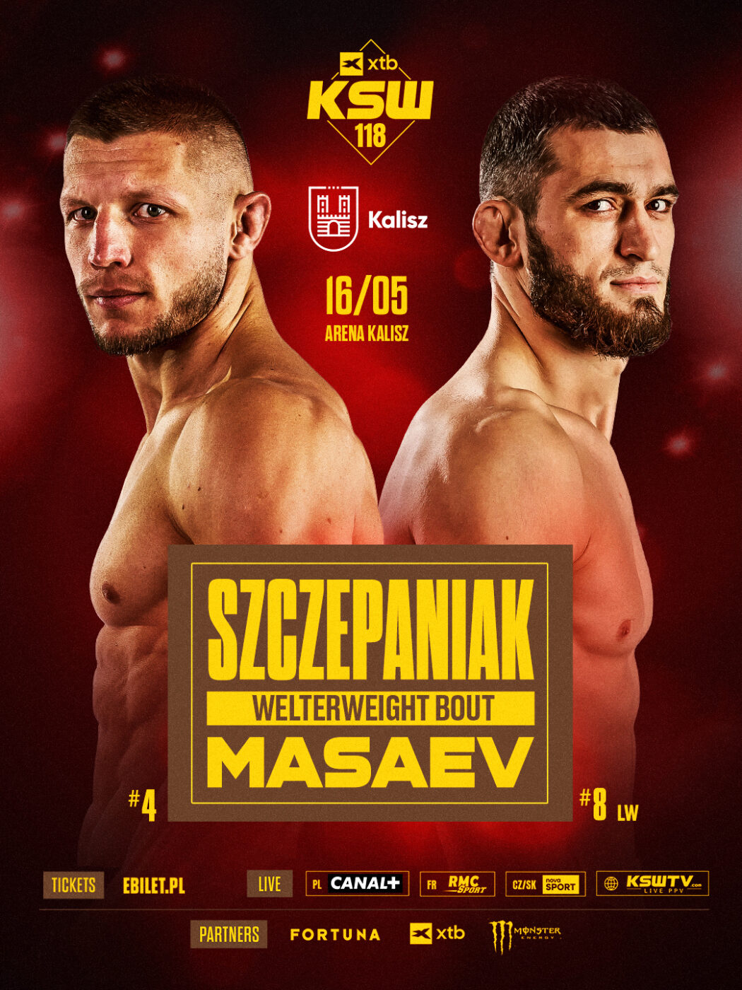 Artur Szczepaniak zmierzy się z Adamem Masaevem na gali KSW 118 w Kaliszu