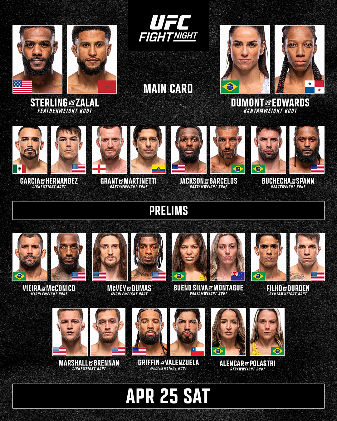 UFC Fight Night 274: Sterling vs Zalal | WYNIKI NA ŻYWO