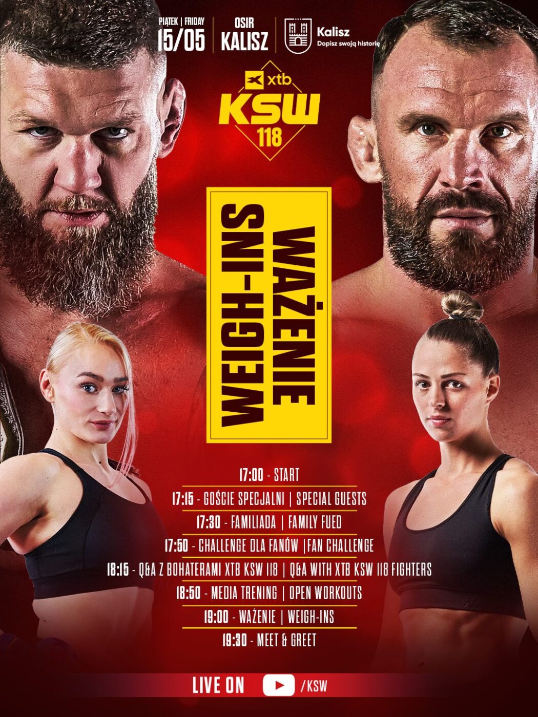 Wyniki porannego ważenia przed galą KSW 118 w Kaliszu
