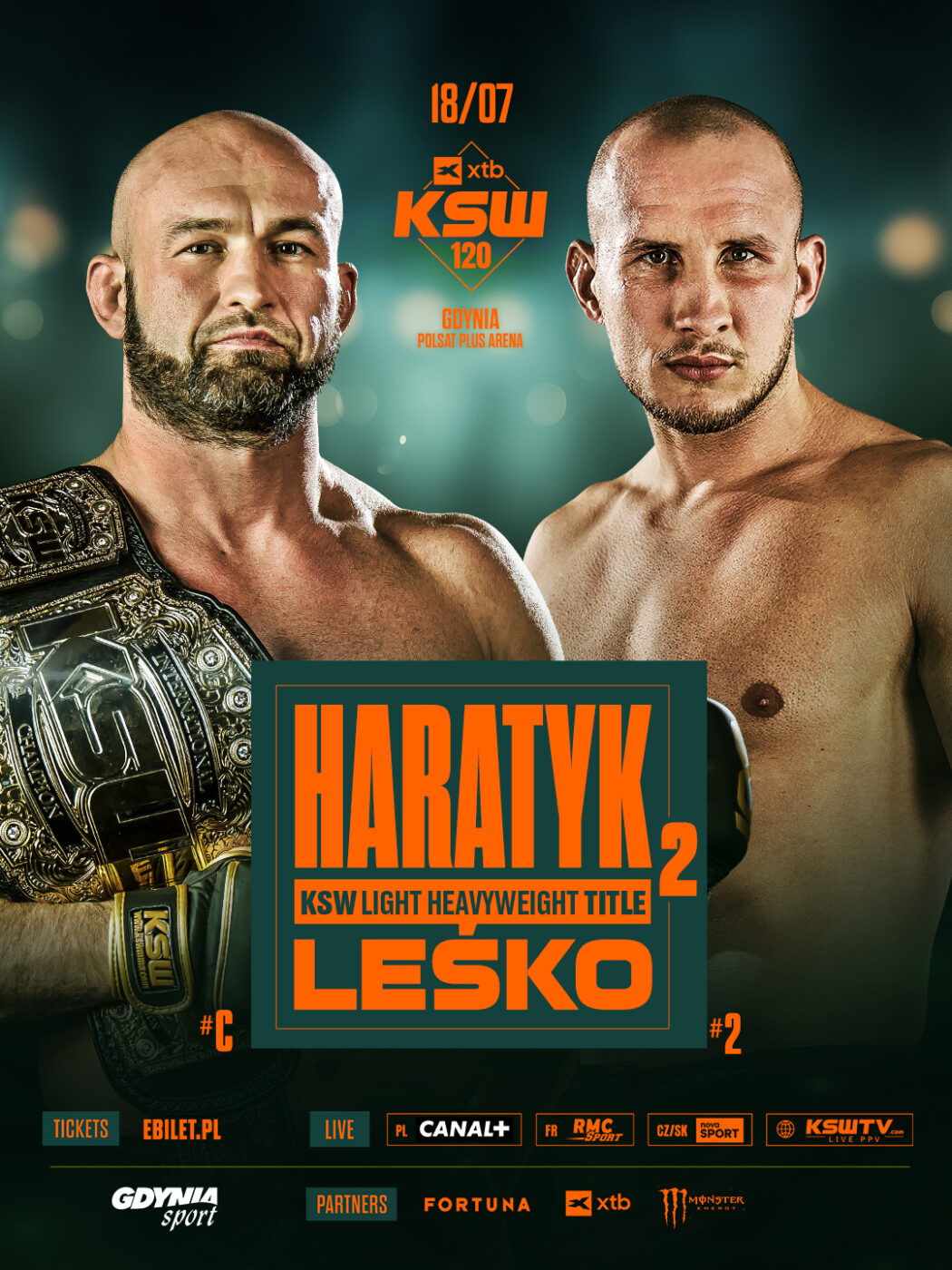 Haratyk vs. Leśko 2! Mistrzowski rewanż na szczycie wagi półciężkiej już w lipcu
