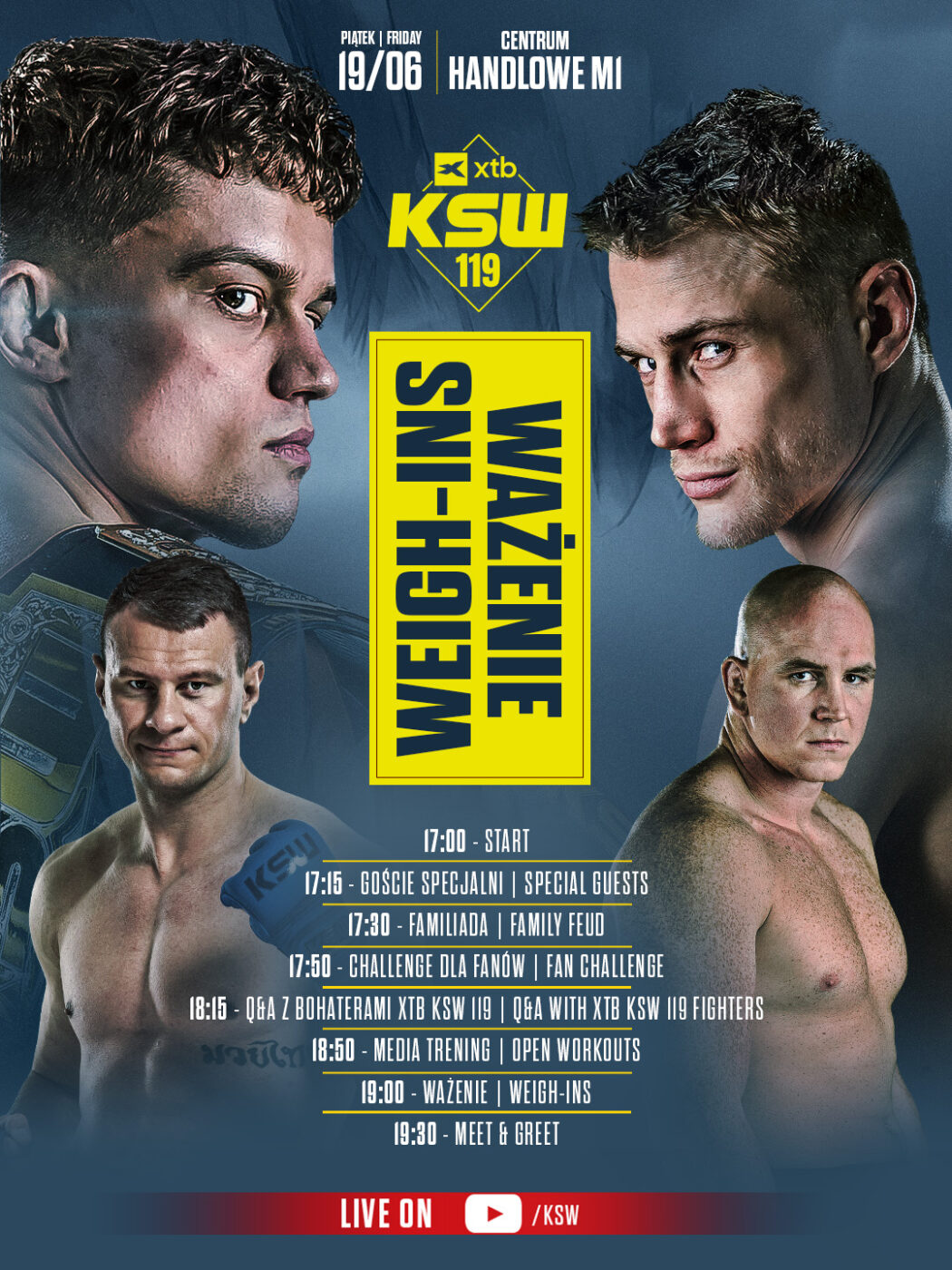Wyniki porannego ważenia przed galą KSW 119 w Radomiu