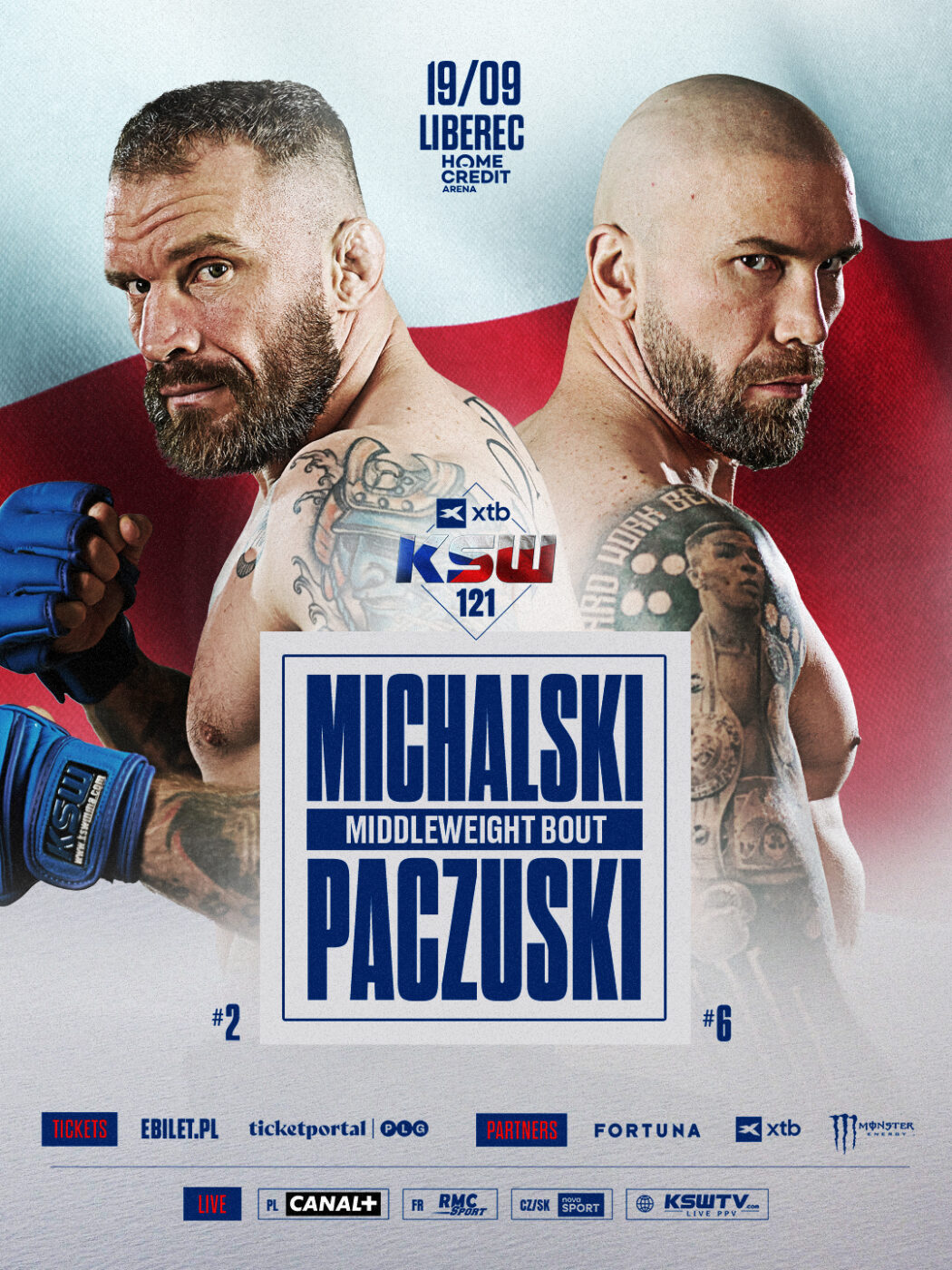 Michał Michalski zmierzy się z Radosławem Paczuskim na gali KSW 121